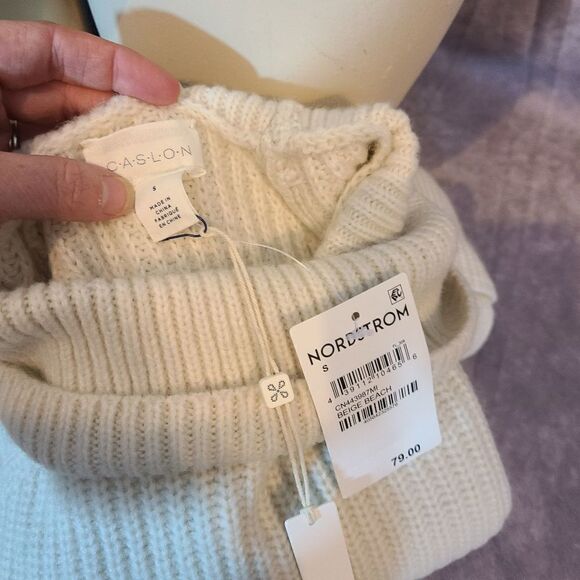 SWEATER SALE 3/$30 Caslon Beige Beach Tunic Sweater - Picture 4 of 5